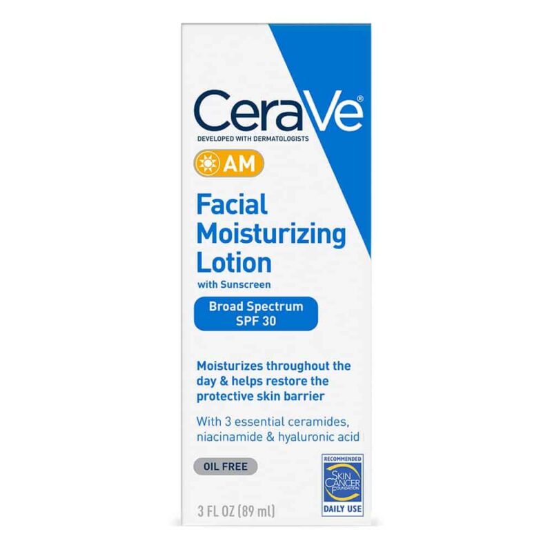 CeraVe AM Facial Moisturizing Lotion, SPF 30 | 3 Ounce