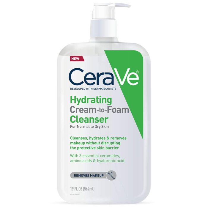 CeraVe Hydrating Cream-to-Foam Cleanser | 19 Ounce