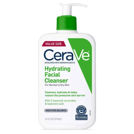 CeraVe Hydrating Facial Cleanser | 16 Ounce